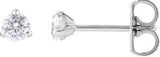 14K Gold Round Lab-Grown Diamond Cocktail-Style Stud Earrings - White Gold