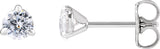 14K Gold Round Lab-Grown Diamond Cocktail-Style Stud Earrings - White Gold