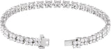 14K Gold Round Lab-Grown Diamond Line Bracelet – 5 1/3 CTW - White Gold - view 2