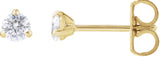 14K Gold Round Lab-Grown Diamond Cocktail-Style Stud Earrings - Yellow Gold