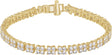14K Gold Round Lab-Grown Diamond Line Bracelet – 5 1/3 CTW - Yellow Gold