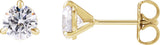 14K Gold Round Lab-Grown Diamond Cocktail-Style Stud Earrings - Yellow Gold