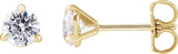 14K Gold Round Lab-Grown Diamond Cocktail-Style Stud Earrings - Yellow Gold