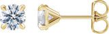 14K Gold Lab-Grown Diamond Round Cocktail-Style Stud Earrings - Yellow Gold