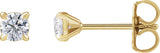 14K Gold Lab-Grown Diamond Round Cocktail-Style Stud Earrings - Yellow Gold