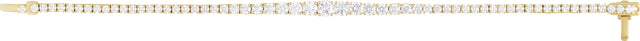 14K Gold Round Lab-Grown Diamond Line Bracelet – 6 CTW - Yellow Gold - view 2