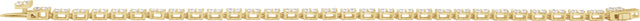 14K Gold Round Lab-Grown Diamond Line Bracelet – 5 1/3 CTW - Yellow Gold - view 4