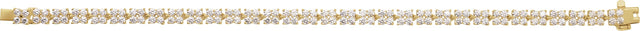 14K Gold Round Lab-Grown Diamond Line Bracelet – 5 1/3 CTW - Yellow Gold - view 2