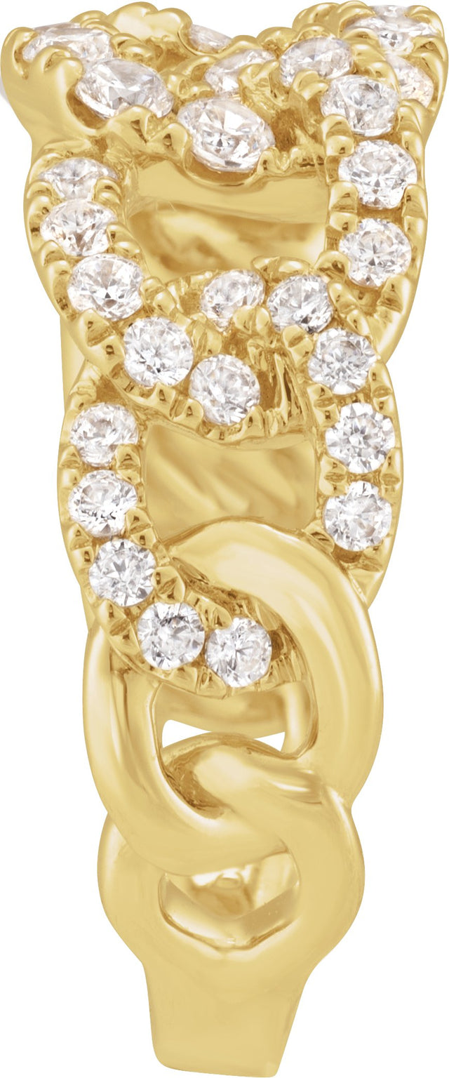 14K Gold Round Lab-Grown Diamond Ring – 2.1mm Stones - Yellow Gold - view 3