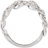 14K Gold Round Lab-Grown Diamond Ring – 2.1mm Stones - White Gold - view 2
