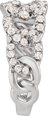 14K Gold Round Lab-Grown Diamond Ring – 2.1mm Stones - White Gold - view 3