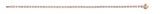 14K Gold Emerald Lab-Grown Diamond Line Bracelet - Rose Gold - view 3