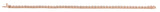 14K Gold Emerald Lab-Grown Diamond Line Bracelet - Rose Gold - view 4