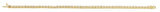 14K Gold Emerald Lab-Grown Diamond Line Bracelet - Yellow Gold - view 4