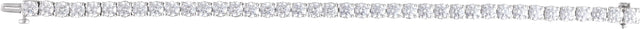 14K Gold Round Lab-Grown Diamond Line Bracelet – 1.8-4.25mm Stones - White Gold - view 7
