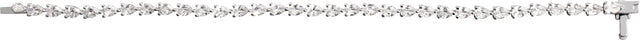 14K Gold Pear Lab-Grown Diamond Line Bracelet - White Gold - view 3