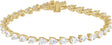 14K Gold Pear Lab-Grown Diamond Line Bracelet - Yellow Gold