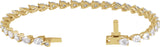 14K Gold Pear Lab-Grown Diamond Line Bracelet - Yellow Gold - view 2