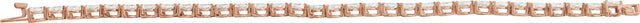 14K Gold Pear Lab-Grown Diamond Line Bracelet - Rose Gold - view 4