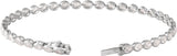 14K Gold Oval Lab-Grown Diamond Line Bracelet - White Gold - view 2