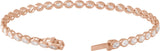 14K Gold Oval Lab-Grown Diamond Line Bracelet - Rose Gold - view 2