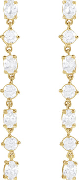 14K Gold Oval Lab-Grown Diamond Earrings - Rose Gold - view 4