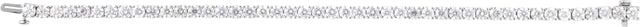 14K Gold Round Lab-Grown Diamond Line Bracelet – 1.8-4.25mm Stones - White Gold - view 7