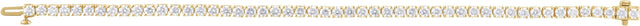 14K Gold Round Lab-Grown Diamond Line Bracelet – 1.8-4.25mm Stones - Yellow Gold - view 5