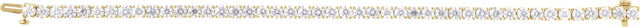 14K Gold Round Lab-Grown Diamond Line Bracelet – 1.8-4.25mm Stones - Yellow Gold - view 7