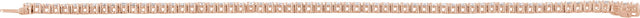14K Gold Round Lab-Grown Diamond Line Bracelet – 1.8-4.25mm Stones - Rose Gold - view 8