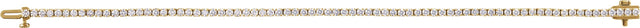 14K Gold Round Lab-Grown Diamond Line Bracelet – 1.8-4.25mm Stones - Yellow Gold - view 7