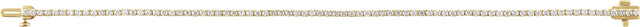 14K Gold Round Lab-Grown Diamond Line Bracelet – 1.8-4.25mm Stones - Yellow Gold - view 7