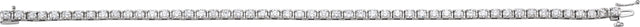 14K Gold Round Natural Diamond Line Bracelet VIII - White Gold - view 4