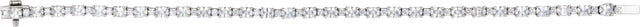 14K Gold Oval Lab-Grown Diamond Line Bracelet – 5 1/2 CTW - White Gold - view 3