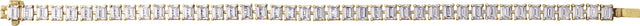 14K Gold Emerald Lab-Grown Diamond Line Bracelet – 10 1/2 CTW - Yellow Gold - view 2