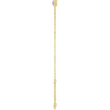 14K Gold Round Natural Amethyst Bezel-Set Link Bracelet - Yellow Gold - view 9