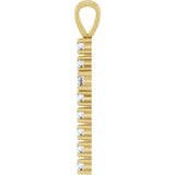 14K Gold Round Natural Diamond Accented Cross Pendant – up to 3/4 CTW - Yellow Gold - view 6