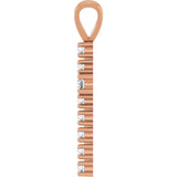 14K Gold Round Natural Diamond Accented Cross Pendant – up to 3/4 CTW - Rose Gold - view 6