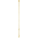 14K Gold Round Natural Citrine Bezel-Set Link Bracelet - Yellow Gold - view 9