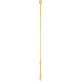 14K Gold Round Natural Peridot Bezel-Set Link Bracelet - Yellow Gold - view 9