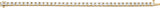 14K Gold Round Natural Diamond Line Bracelet – 3.9mm Stones - Yellow Gold - view 4