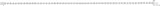 14K Gold Round Natural Diamond Line Bracelet IX - White Gold - view 4