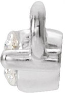 Platinum Round Lab-Grown Diamond Accented Bar Necklace – 1/5 CTW - view 4