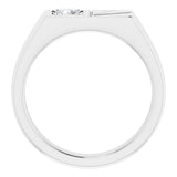 14K Gold Round Lab-Grown Diamond Solitaire Ring - White Gold - view 7