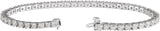 14K Gold Round Lab-Grown Diamond Line Bracelet – 1.4-4.25mm Stones - White Gold - view 6