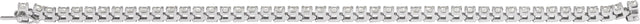 14K Gold Round Lab-Grown Diamond Line Bracelet – 1.4-4.25mm Stones - White Gold - view 8