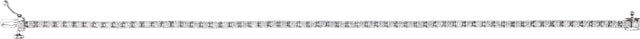14K Gold Round Natural Diamond Line Bracelet – 1.4-3.1mm Stones - White Gold - view 7