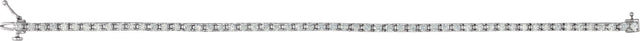 14K Gold Round Lab-Grown Diamond Line Bracelet – 1.4-4.25mm Stones - White Gold - view 7