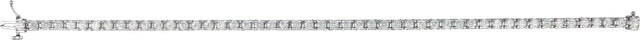 14K Gold Round Natural Diamond Line Bracelet – 1.4-3.1mm Stones - White Gold - view 7