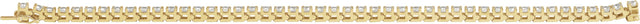 14K Gold Round Lab-Grown Diamond Line Bracelet – 1.4-4.25mm Stones - Yellow Gold - view 7